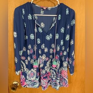 #169- LILLY PULITZER bohemian bright tunic